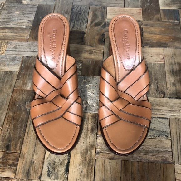 Cole Haan Country Leather Mule Slide Sandals - Picture 1 of 6